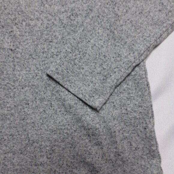 JCREW womens PERFECT TEE t-shirt GRAY crew SOFT long-sleeve SIZE S - Picture 2 of 6